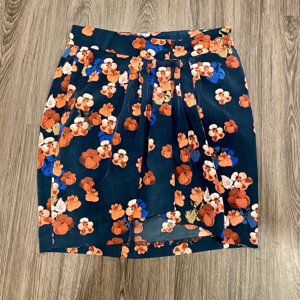 Jessica Simpson floral wrap tulip skirt XS